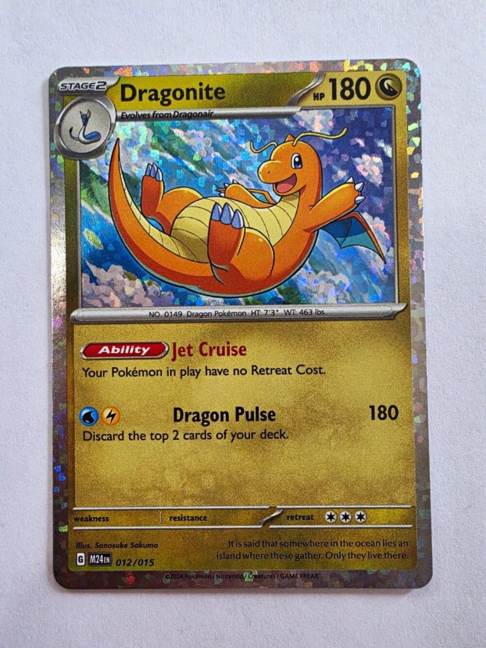 Pokemon TCG Dragonite 149/165 Scarlet & Violet 151 Holo Rare EN 180HP